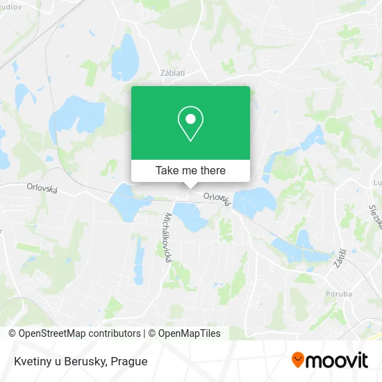 Карта Kvetiny u Berusky