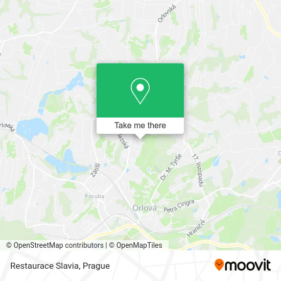 Карта Restaurace Slavia