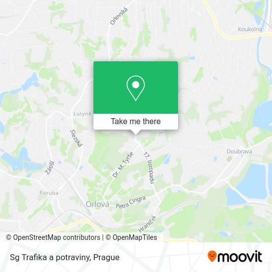 Карта Sg Trafika a potraviny