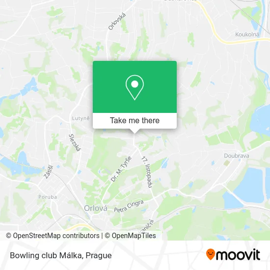 Карта Bowling club Málka