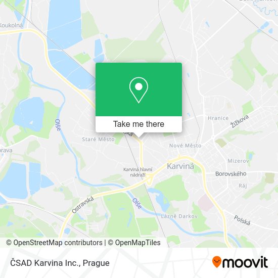 Карта ČSAD Karvina Inc.