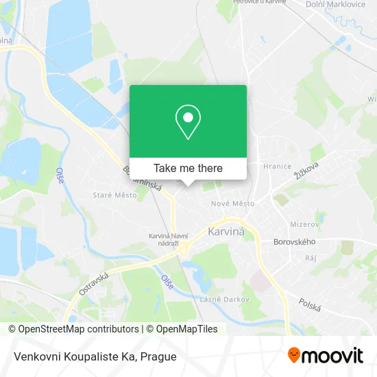 Карта Venkovni Koupaliste Ka