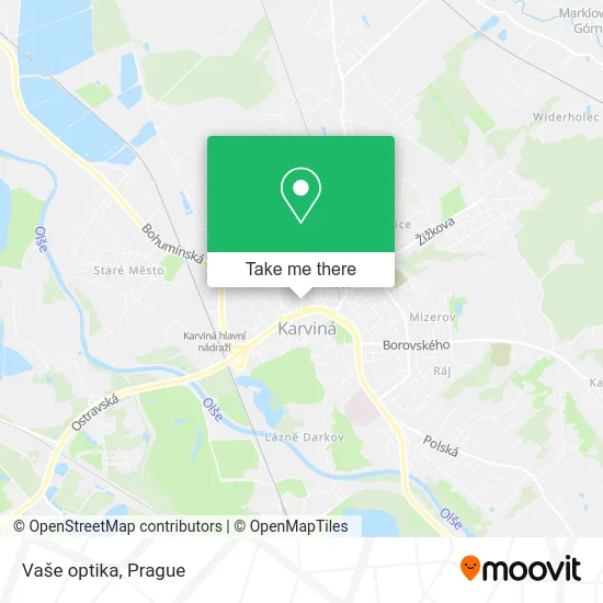 Карта Vaše optika