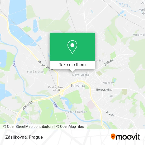 Карта Zásilkovna