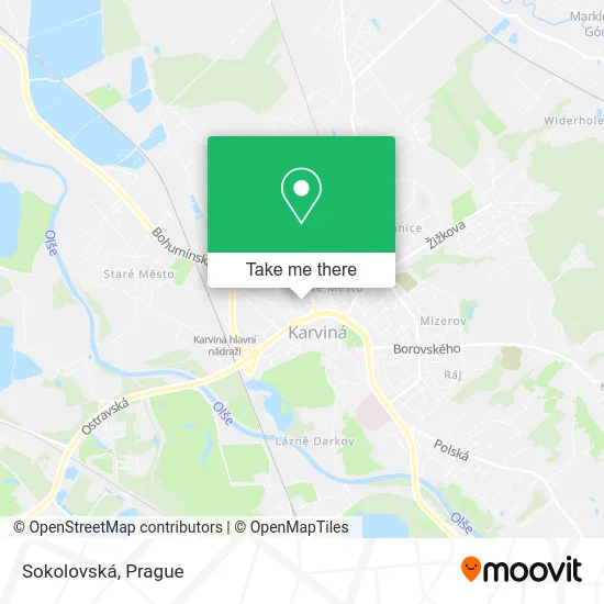 Карта Sokolovská