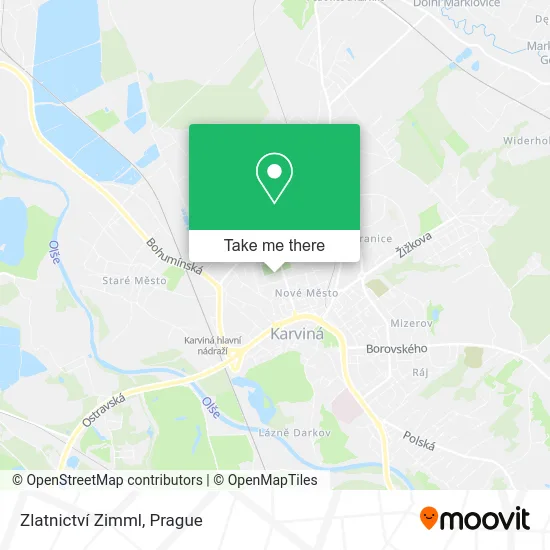 Zlatnictví Zimml map