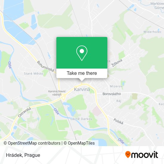 Карта Hrádek