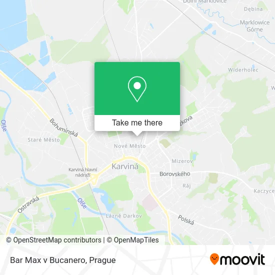 Карта Bar Max v Bucanero