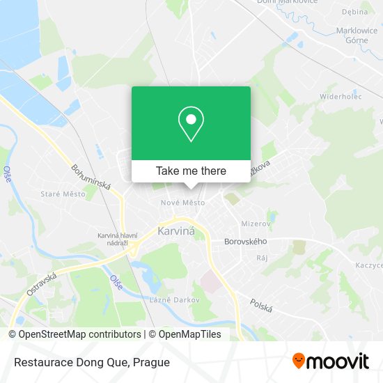 Карта Restaurace Dong Que