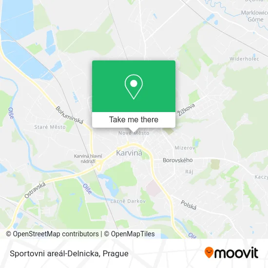 Карта Sportovni areál-Delnicka