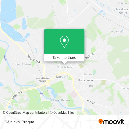 Карта Dělnická
