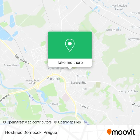 Карта Hostinec Domeček