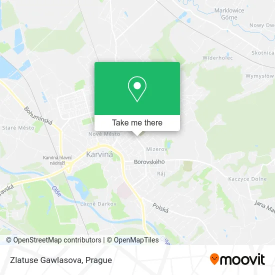 Карта Zlatuse Gawlasova