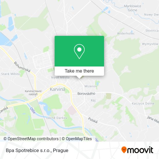 Карта Bpa Spotrebice s.r.o.