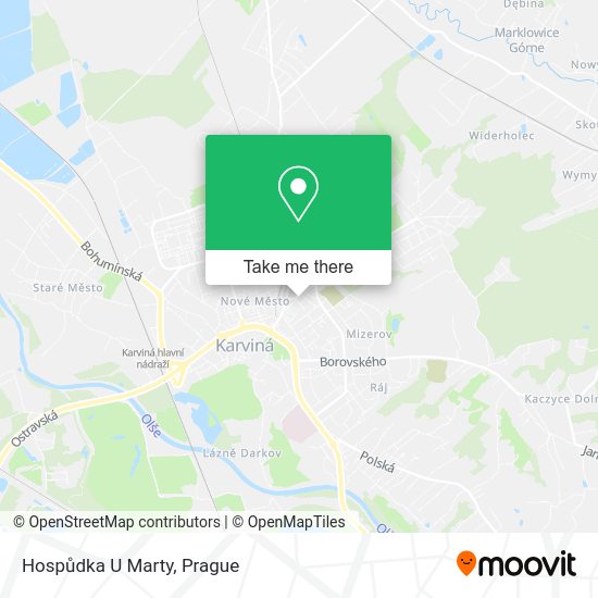 Карта Hospůdka U Marty
