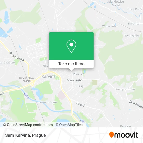 Карта Sam Karvina