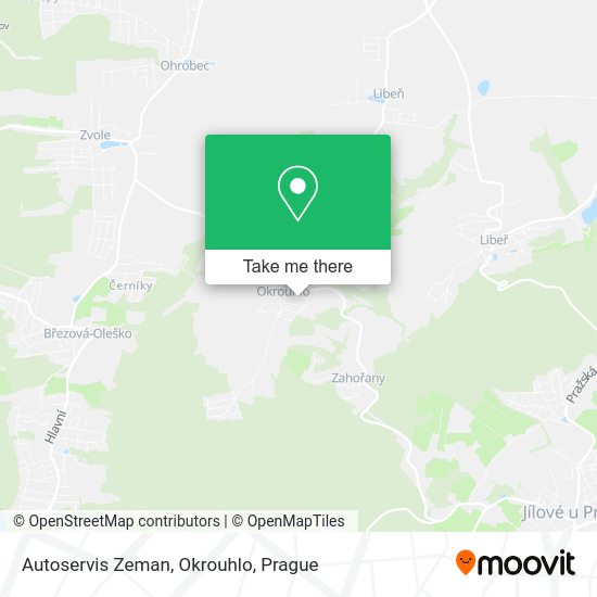 Карта Autoservis Zeman, Okrouhlo