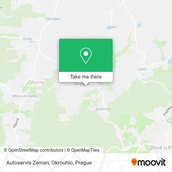 Карта Autoservis Zeman, Okrouhlo