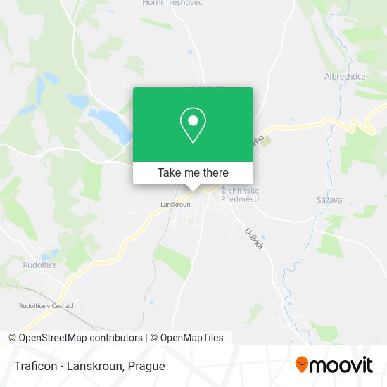 Карта Traficon - Lanskroun