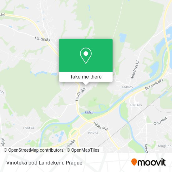 Карта Vinoteka pod Landekem