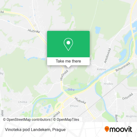 Карта Vinoteka pod Landekem