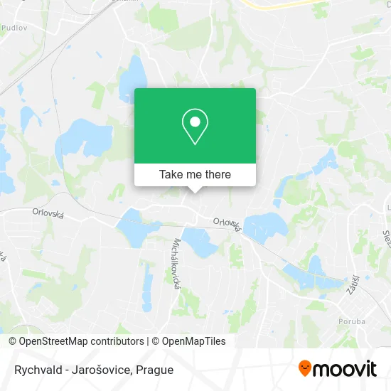 Карта Rychvald - Jarošovice