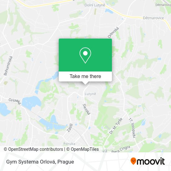 Карта Gym Systema Orlová