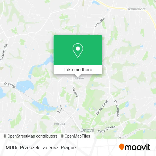 Карта MUDr. Przeczek Tadeusz