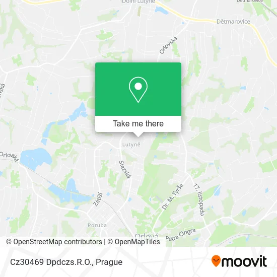 Карта Cz30469 Dpdczs.R.O.