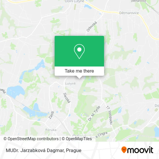 Карта MUDr. Jarzabková Dagmar