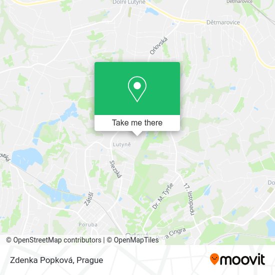 Карта Zdenka Popková