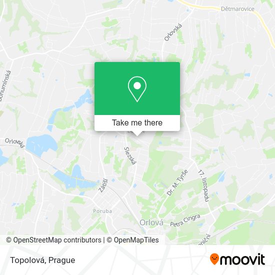 Карта Topolová