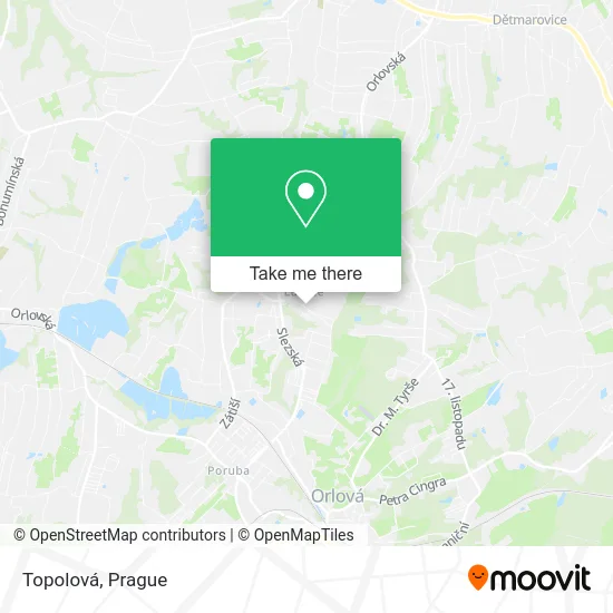 Карта Topolová