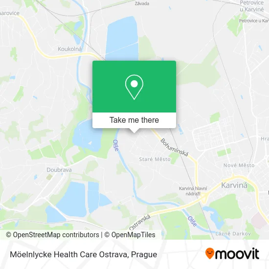 Карта Möelnlycke Health Care Ostrava