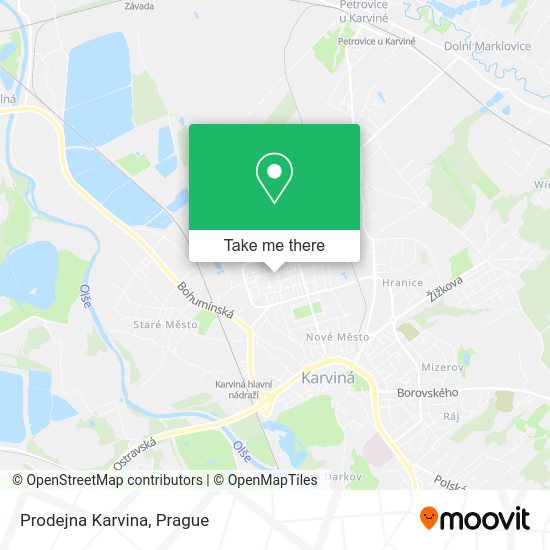 Карта Prodejna Karvina