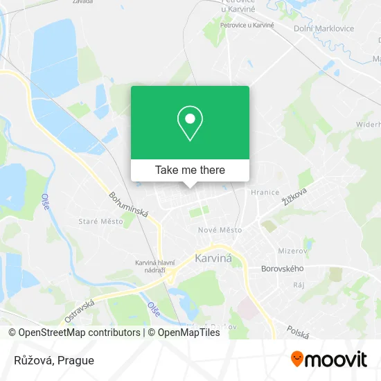 Карта Růžová