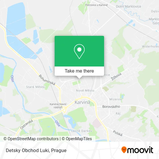 Карта Detsky Obchod Luki