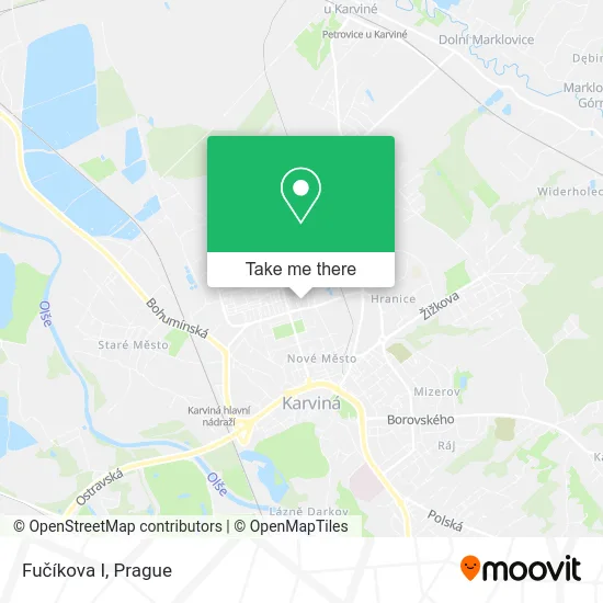 Карта Fučíkova I