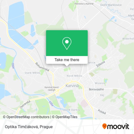 Карта Optika Timčáková