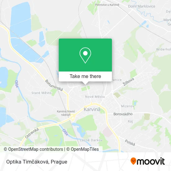 Карта Optika Timčáková