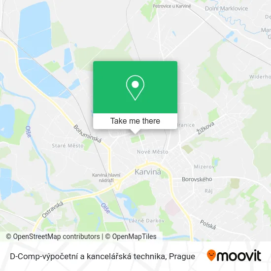 D-Comp-výpočetní a kancelářská technika map