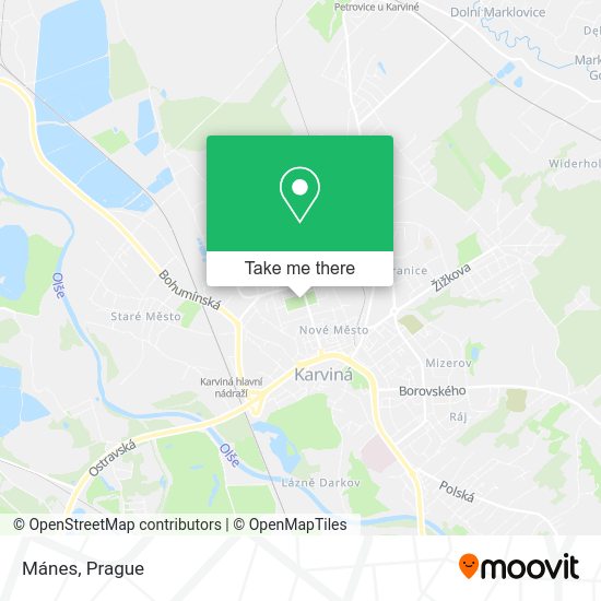 Карта Mánes