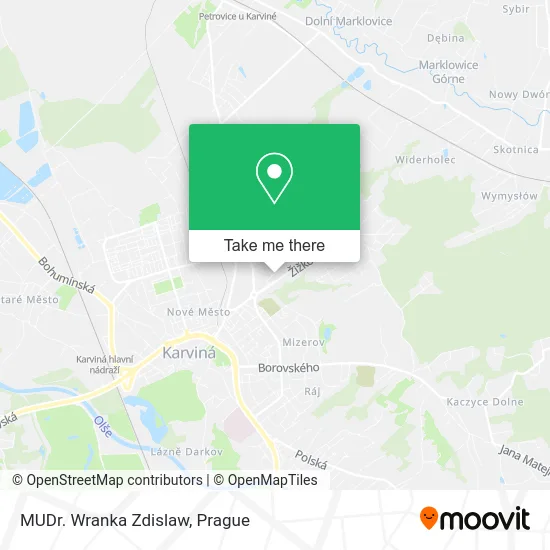 Карта MUDr. Wranka Zdislaw