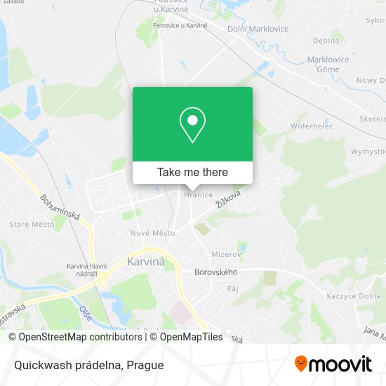 Карта Quickwash prádelna