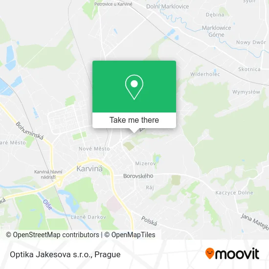 Карта Optika Jakesova s.r.o.