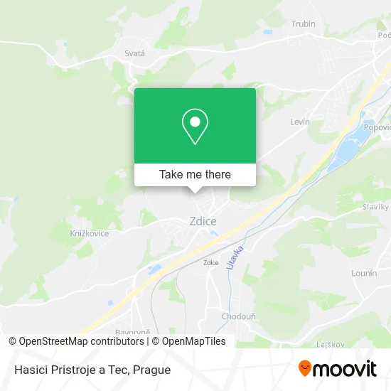 Карта Hasici Pristroje a Tec