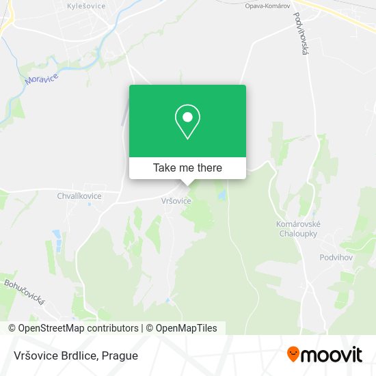 Карта Vršovice Brdlice