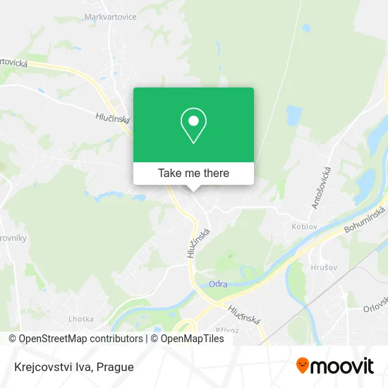 Карта Krejcovstvi Iva