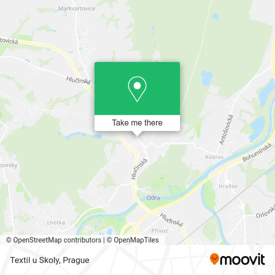 Карта Textil u Skoly