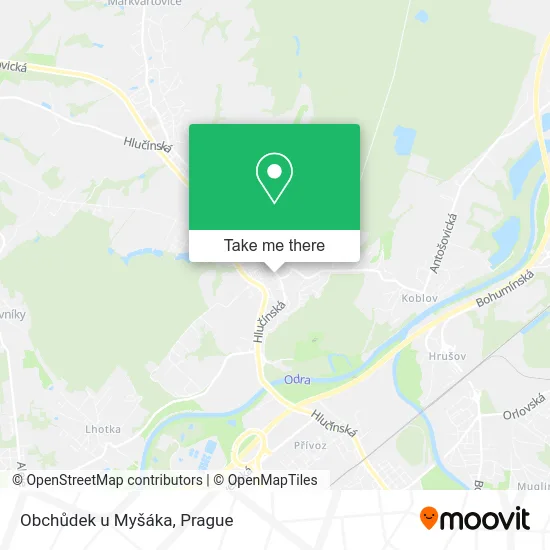 Карта Obchůdek u Myšáka
